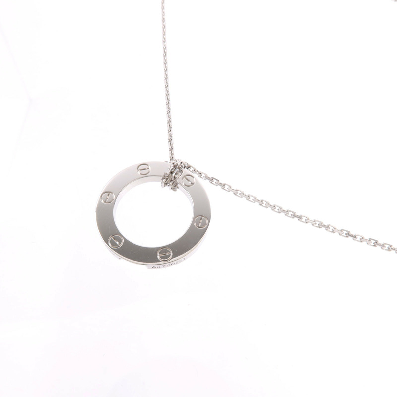 CARTIER 18K白金Love Pendant項鍊-2