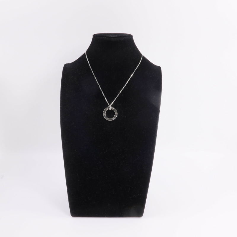 CARTIER 18K白金Love Pendant項鍊-8