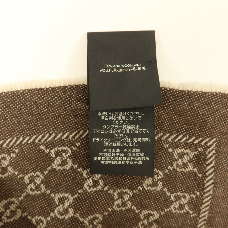 GUCCI 羊毛Scarl 48x180cm圍巾-6