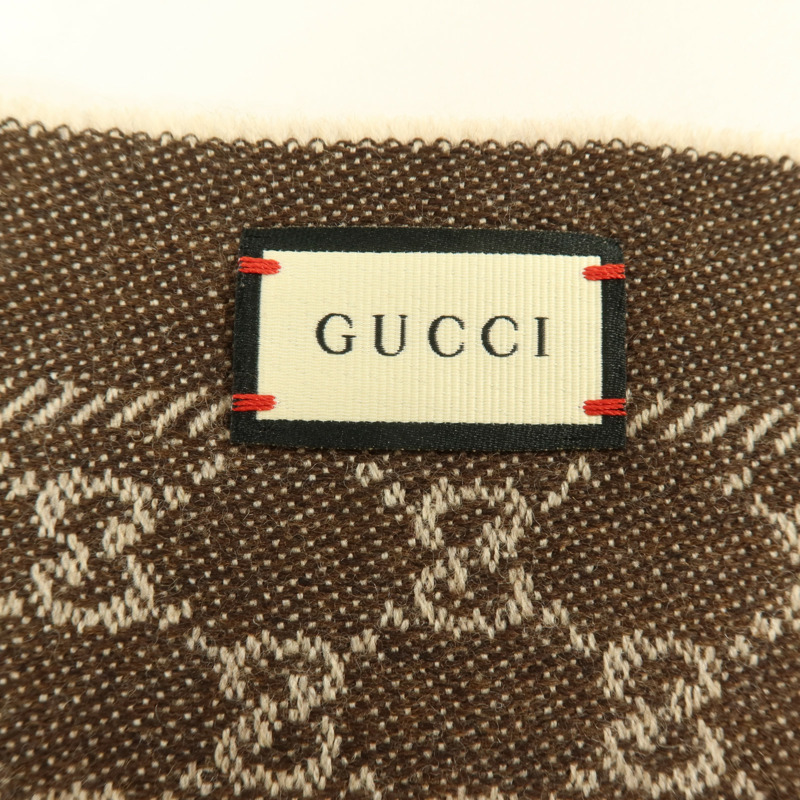 GUCCI 羊毛Scarl 48x180cm圍巾-8