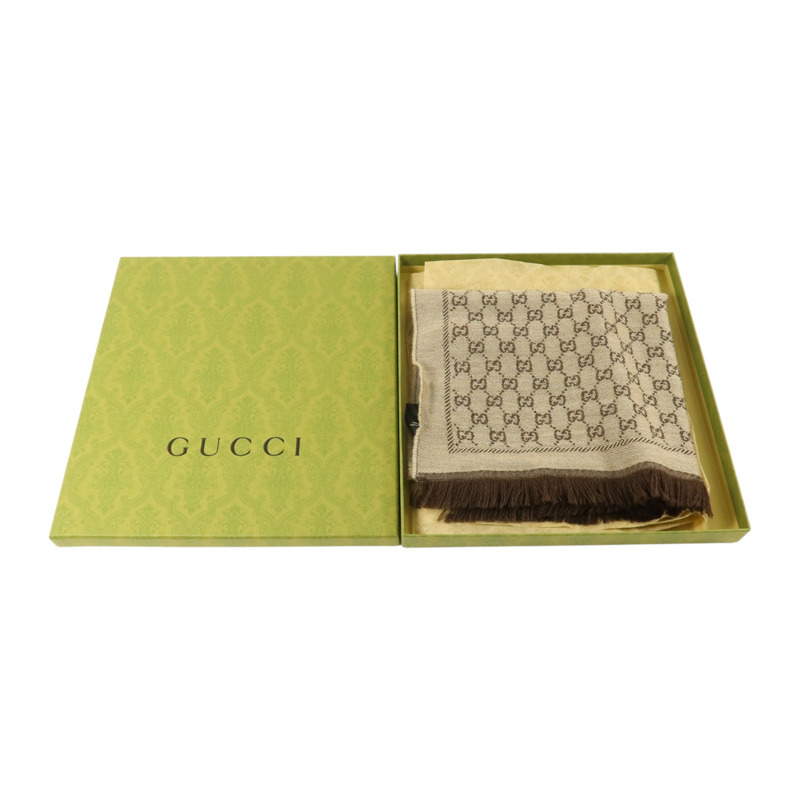 GUCCI 羊毛Scarl 48x180cm圍巾-9