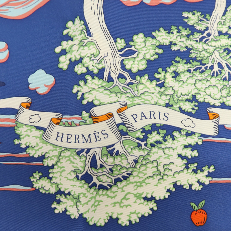 HERMES 絲質Scarf 90x90cm絲巾-5