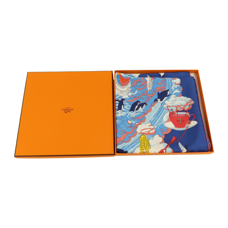 HERMES 絲質Scarf 90x90cm絲巾-9