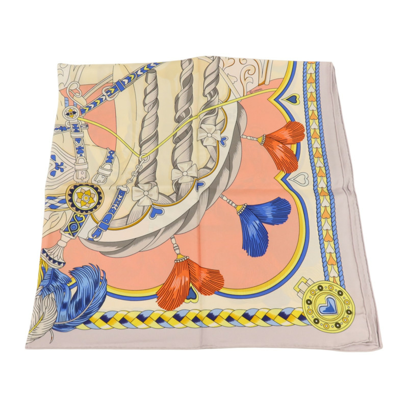 HERMES 絲質Scarf 90x90cm絲巾-4