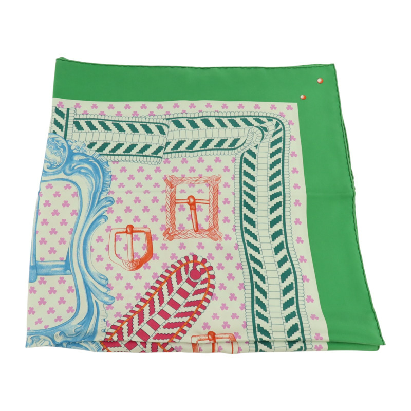 HERMES 絲質Scarf 90x90cm絲巾-1