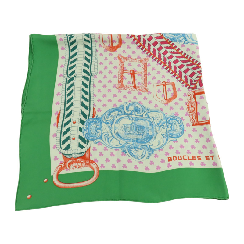 HERMES 絲質Scarf 90x90cm絲巾-4