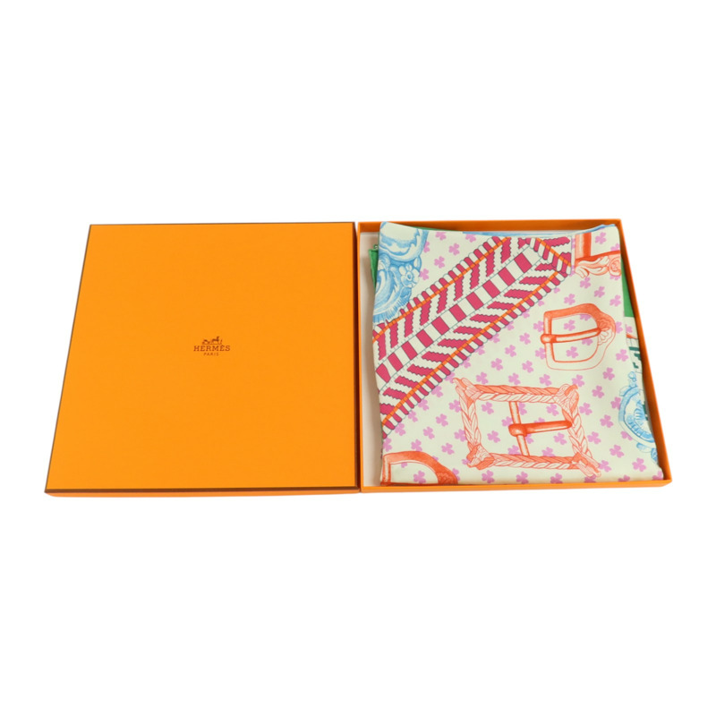 HERMES 絲質Scarf 90x90cm絲巾-9