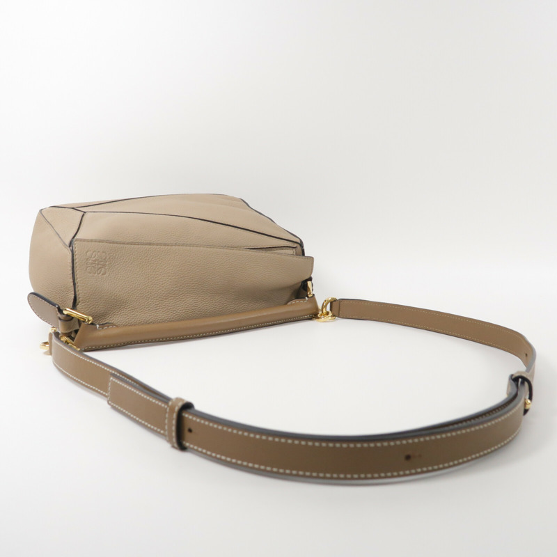 LOEWE 牛皮皮革Puzzle Small手挽肩背兩用袋-8