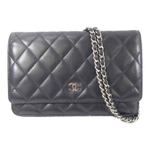 CHANEL 羊皮皮革WOC Wallet On Chain鏈帶肩背袋