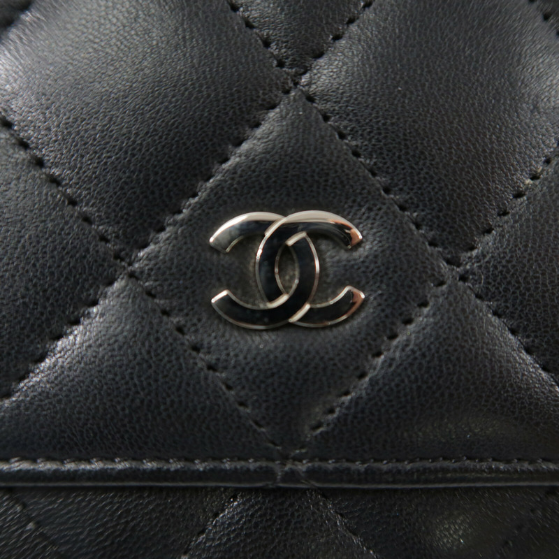 CHANEL 羊皮皮革WOC Wallet On Chain鏈帶肩背袋-5