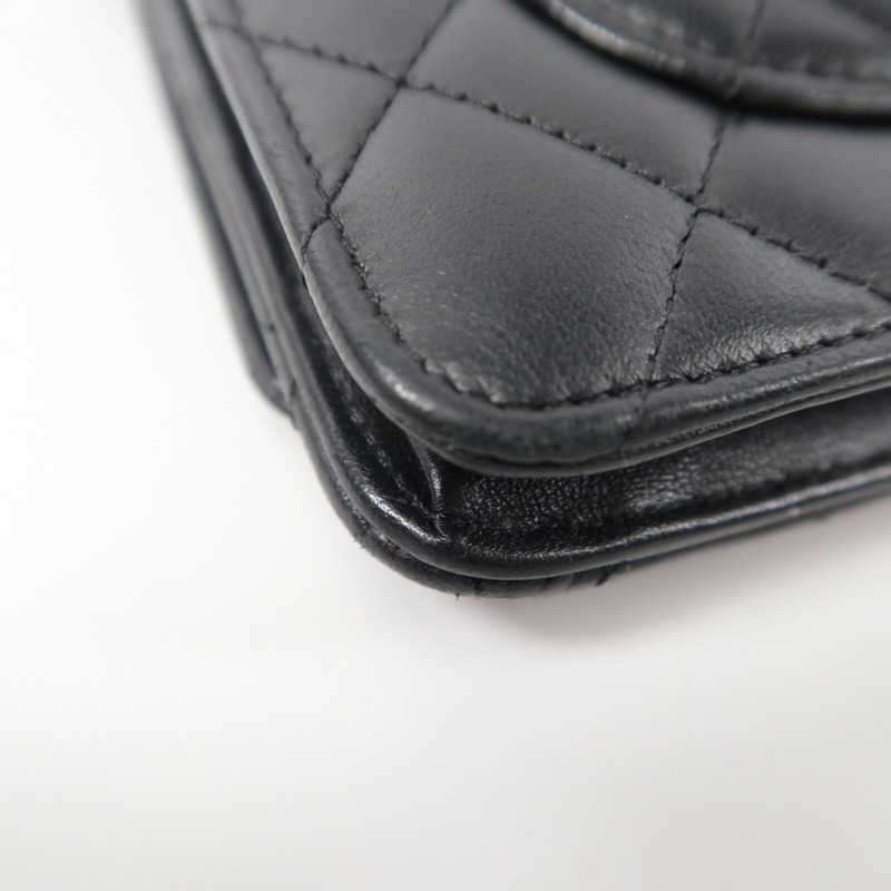 CHANEL 羊皮皮革WOC Wallet On Chain鏈帶肩背袋-11