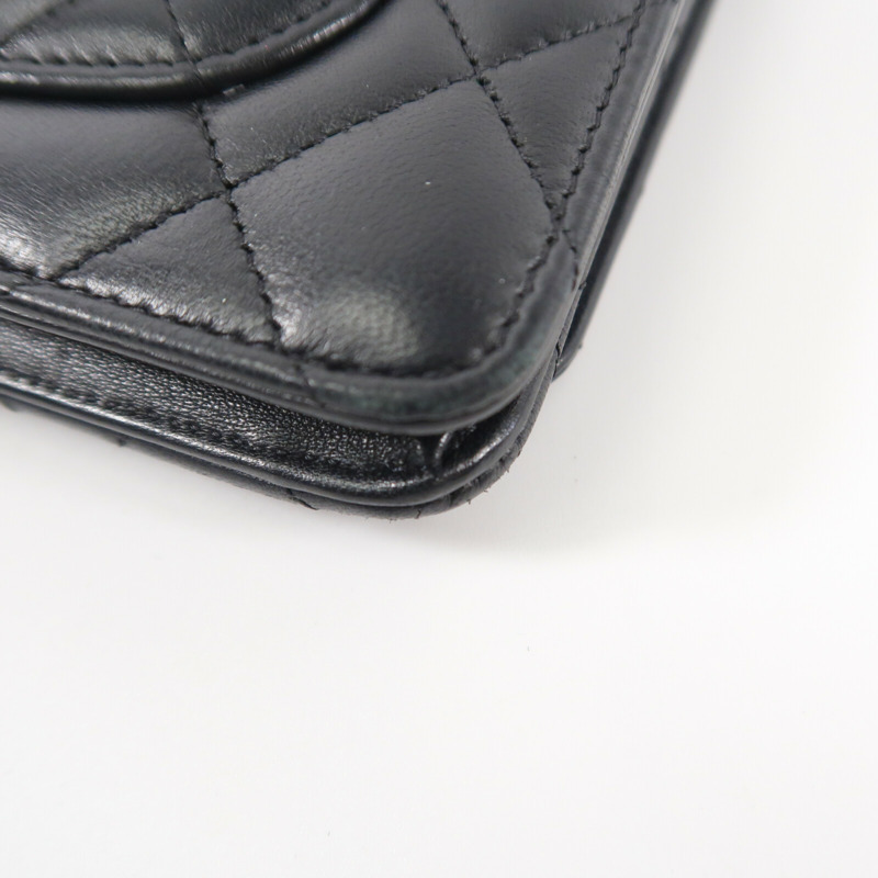 CHANEL 羊皮皮革WOC Wallet On Chain鏈帶肩背袋-12