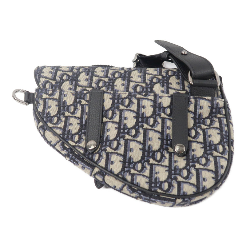 Dior Oblique帆布Mini Saddle肩背袋-1
