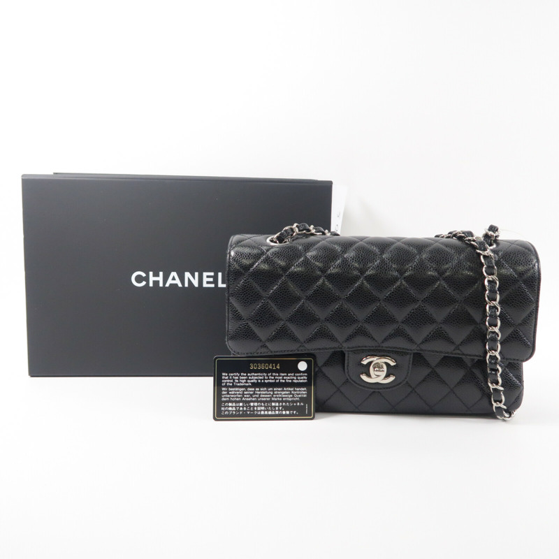 CHANEL 牛皮皮革Classic 25鏈帶肩背袋-10
