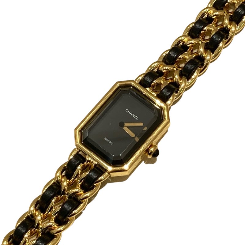 CHANEL 香奈兒 H0001 PREMIERE 方糖 精鋼鍍金 金色 石英錶 SIZE M-0