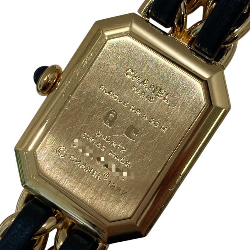 CHANEL 香奈兒 H0001 PREMIERE 方糖 精鋼鍍金 金色 石英錶 SIZE M-2