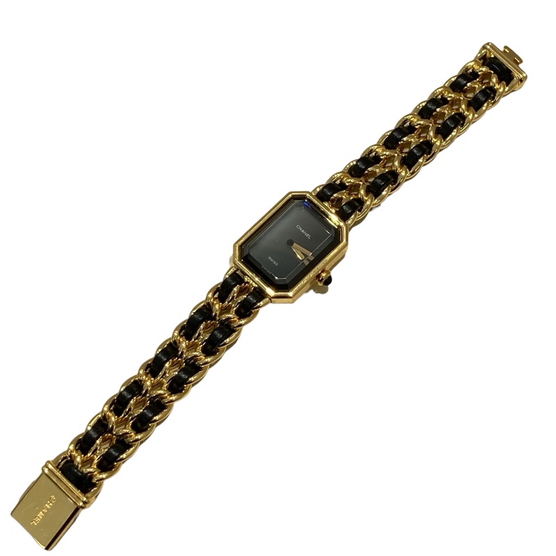 CHANEL 香奈兒 H0001 PREMIERE 方糖 精鋼鍍金 金色 石英錶 SIZE M-5