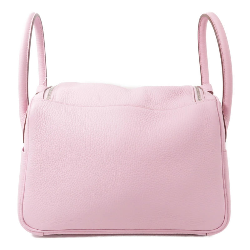 HERMES Clemence皮革Lindy 26手挽肩背兩用袋Mauve Sylvestre-1