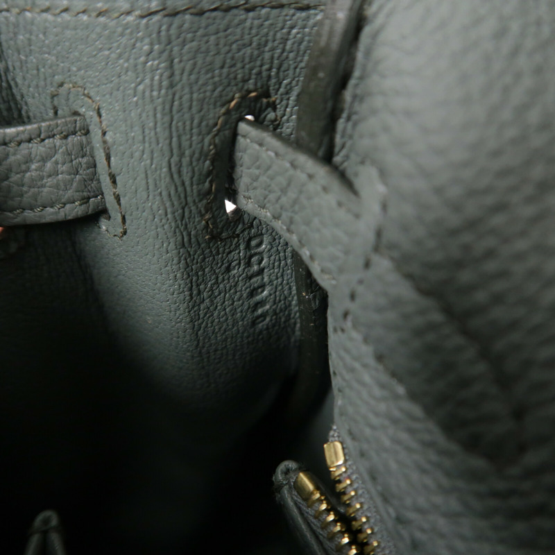 HERMES Togo皮革Kelly 25手挽肩背兩用袋Vert Amande-7