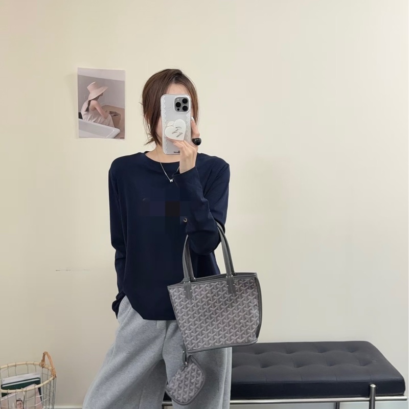 🆕99新Goyard戈雅 菜籃子灰色mini tote 單肩包子母包 23年編碼✅正品-6