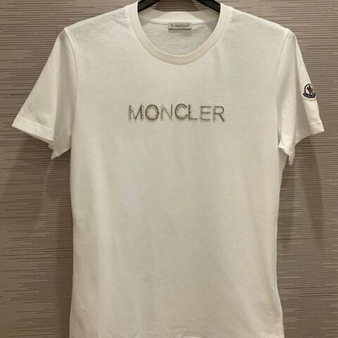 💎Han's house精品服飾💎moncler 水鑽 LOGO 短 T 男女共穿 現貨 S M 原價12000