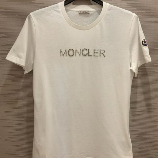 💎Han's house精品服飾💎moncler 水鑽 LOGO 短 T 男女共穿 現貨 S M 原價12000-0