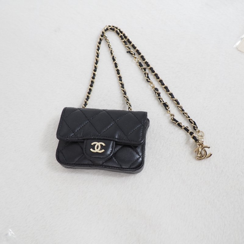Chanel Waist Chain bag CF 香奈兒黑色口蓋翻蓋腰鏈包-4