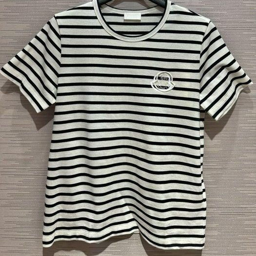 💎Han's house精品服飾💎 moncler 條紋 刺繡 LOFO 短T L-0