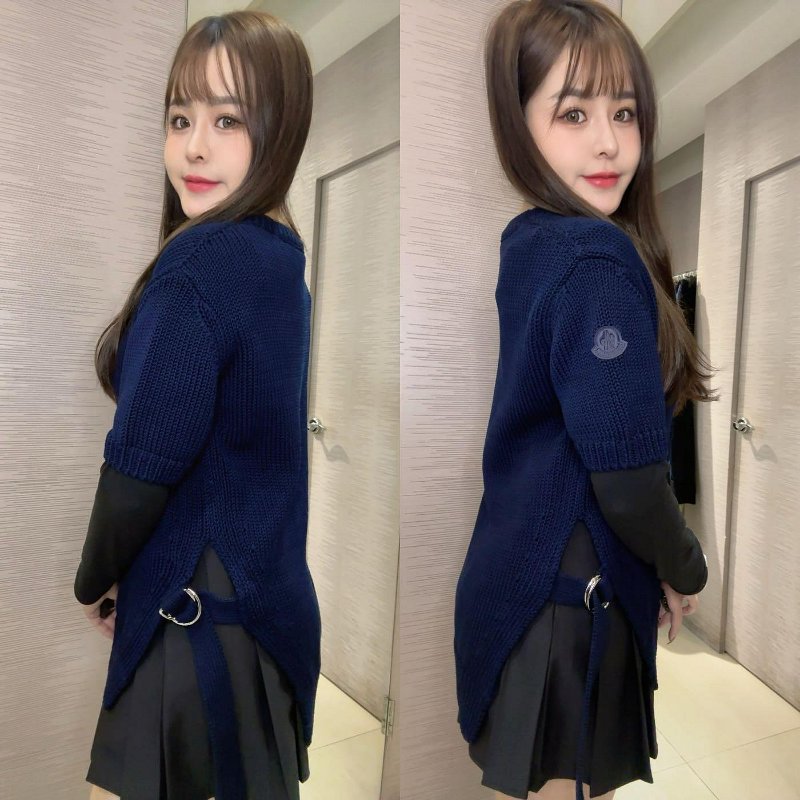 💎Han's house精品服飾💎 moncler 棉 針織 短 T 罩衫 現貨 M 原價21000-2