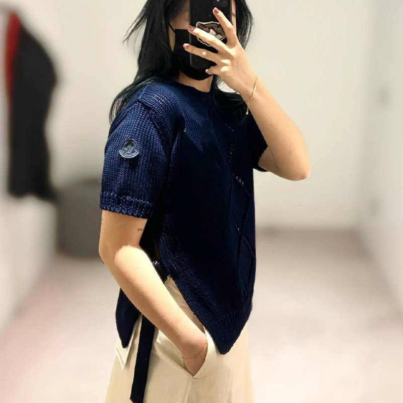 💎Han's house精品服飾💎 moncler 棉 針織 短 T 罩衫 現貨 M 原價21000-5