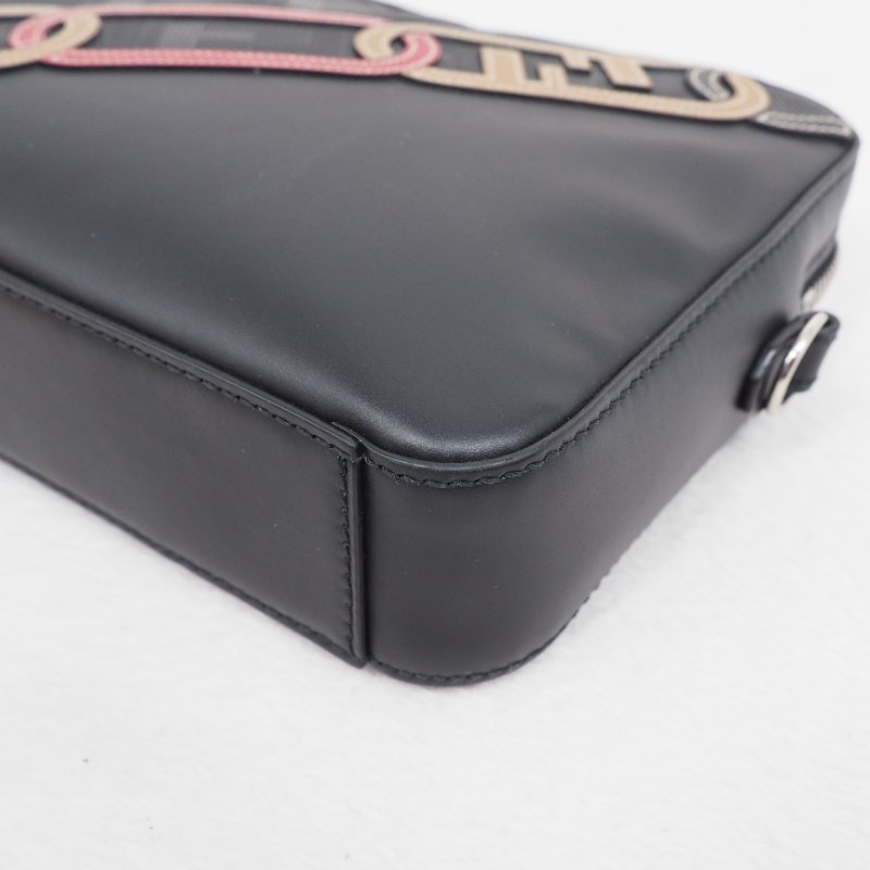 Fendi O Lock camera bag 芬迪男裝黑色相機包-3