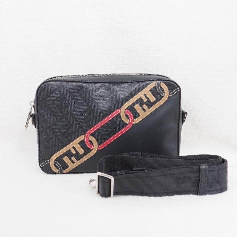 Fendi O Lock camera bag 芬迪男裝黑色相機包-6