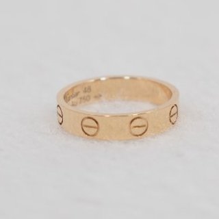Cartier Love 卡地亞玫瑰金窄版戒指-4
