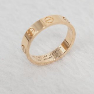 Cartier Love 卡地亞玫瑰金窄版戒指-5