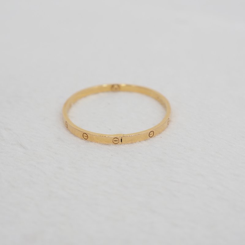 Cartier Love Bracelet 卡地亞玫瑰金窄版手鐲 17碼-4