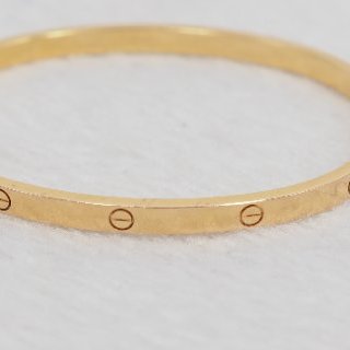 Cartier Love Bracelet 卡地亞玫瑰金窄版手鐲 17碼-6