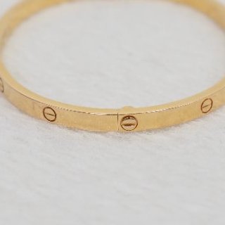 Cartier Love Bracelet 卡地亞玫瑰金窄版手鐲 17碼-7