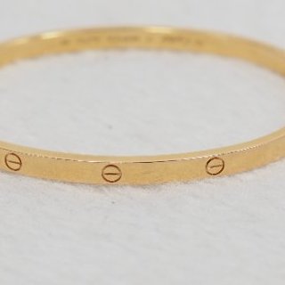 Cartier Love Bracelet 卡地亞玫瑰金窄版手鐲 17碼-8