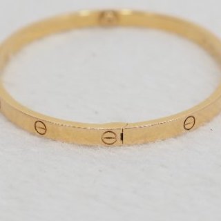 Cartier Love Bracelet 卡地亞玫瑰金窄版手鐲 17碼-9