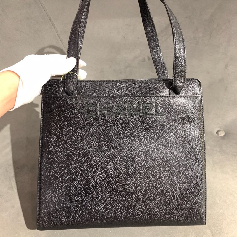 【狀況良好✨熱門復古款❤️】Chanel香奈兒荔枝牛皮 刺繡單肩中古包-1