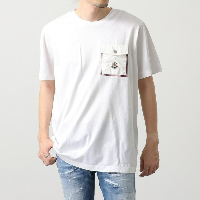 💎Han's house精品服飾💎moncler 尼龍 口袋 短 T 現貨 L-0