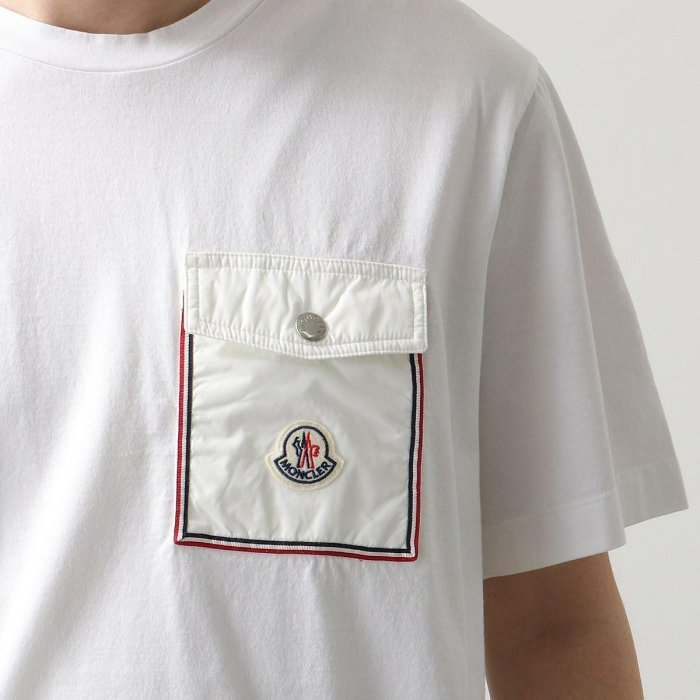 💎Han's house精品服飾💎moncler 尼龍 口袋 短 T 現貨 L-1
