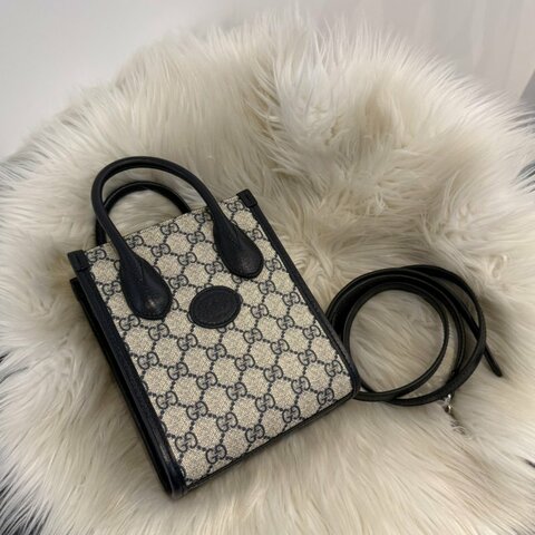Gucci mini琴譜包 深藍