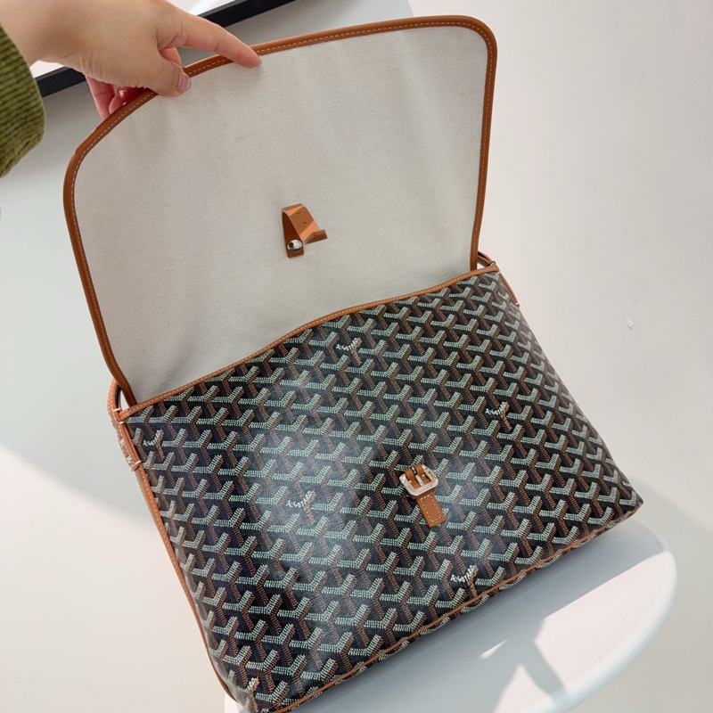 🆕Goyard 戈雅 復古郵差包 25年購入 原始98新好成色 輕便實用 男女均可 ✅正品-6