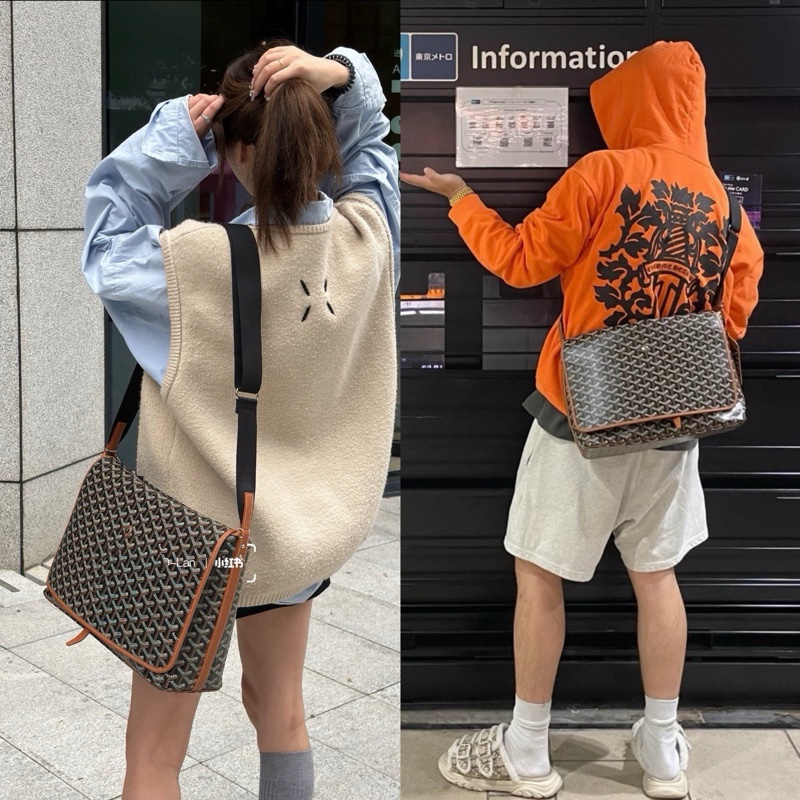 🆕Goyard 戈雅 復古郵差包 25年購入 原始98新好成色 輕便實用 男女均可 ✅正品-8