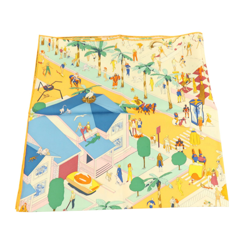 HERMES 絲質Scarf 90x90cm絲巾-2