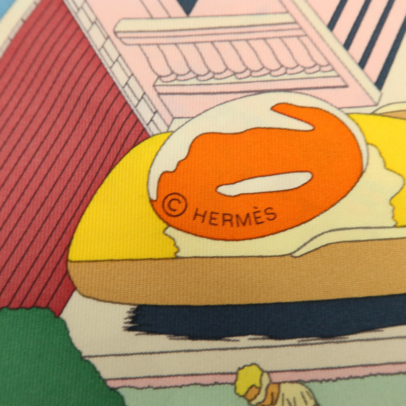 HERMES 絲質Scarf 90x90cm絲巾-6