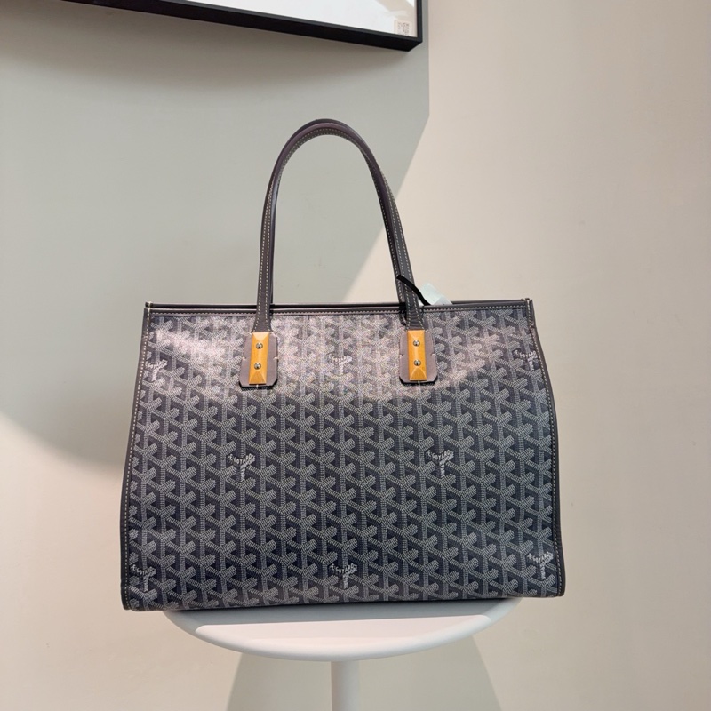 99新🆕Goyard 戈雅灰色老花tote單肩包手提包 ✅正品-2