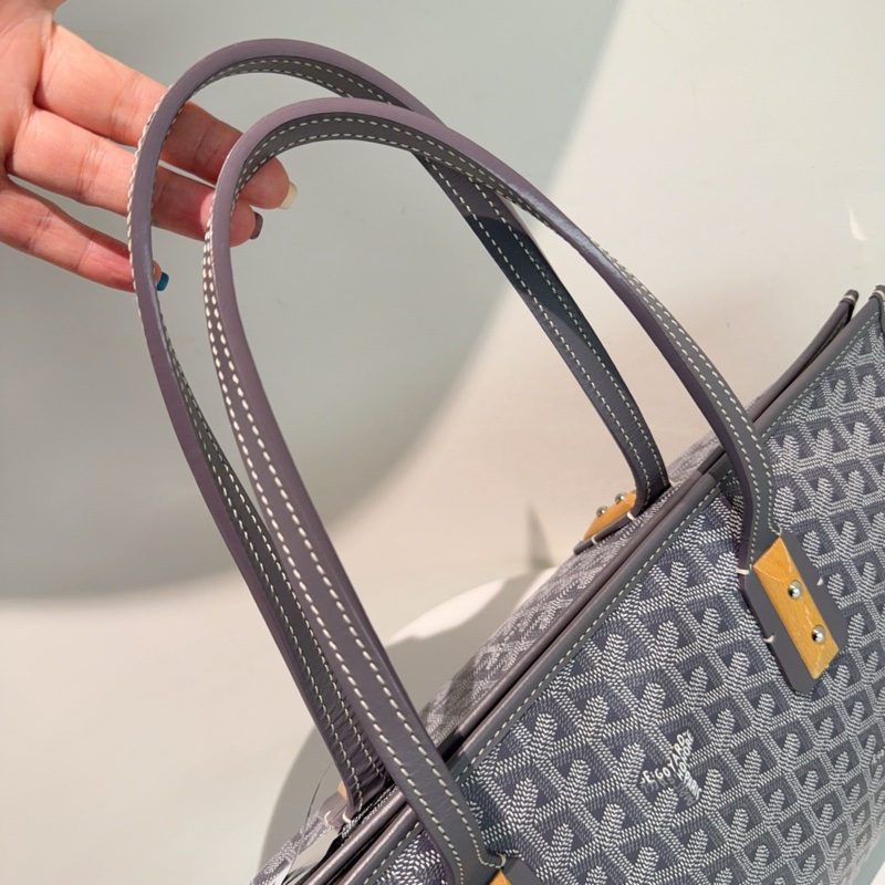 99新🆕Goyard 戈雅灰色老花tote單肩包手提包 ✅正品-8