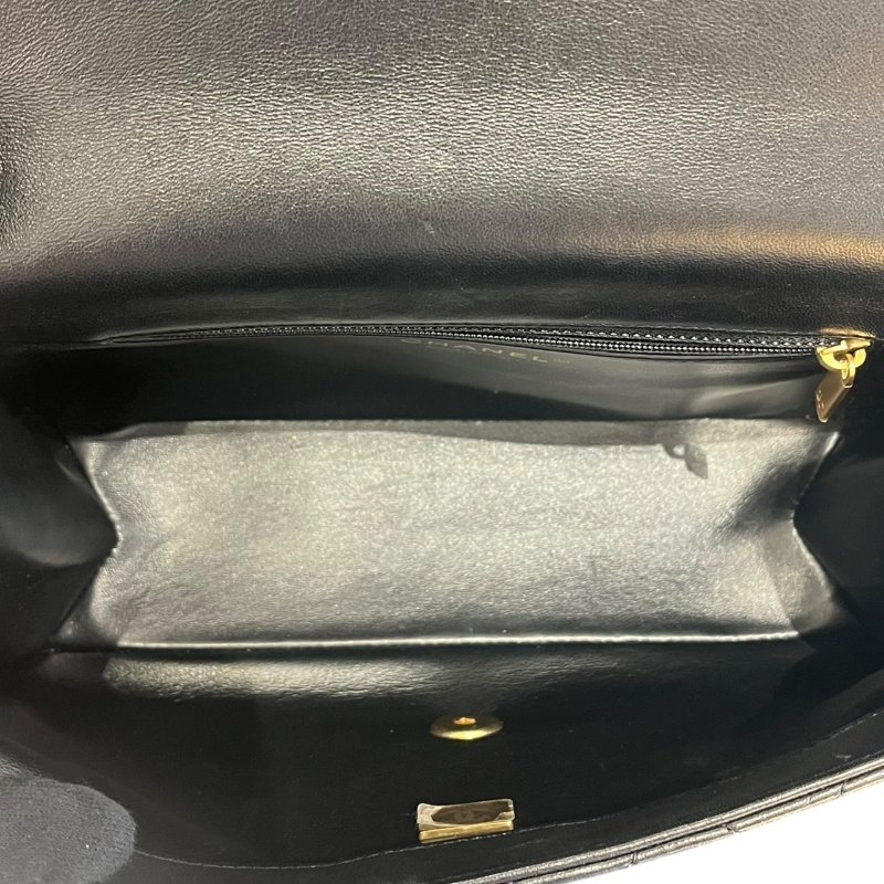 CHANEL Logo Letters Handle 菱格紋鏈條肩背包 5-529-9